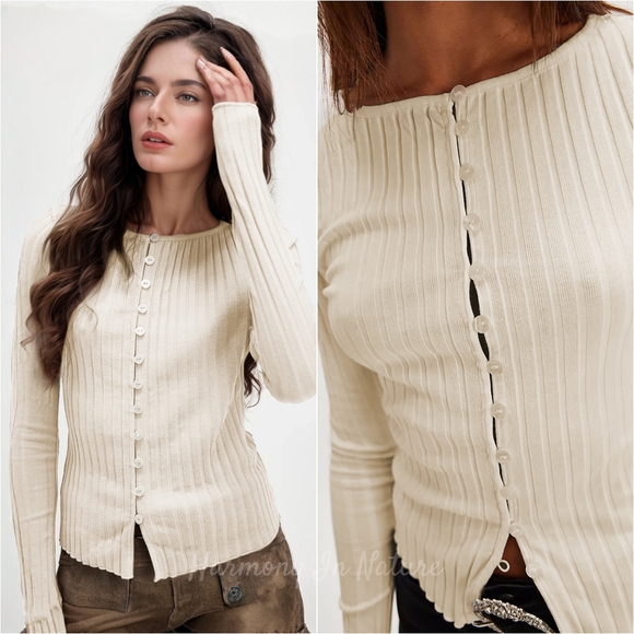 Alice Snug & Chic Button-Up - Beige - Picture 1 of 3